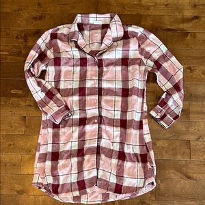 NFINITY Red and Pink Plaid Shirt